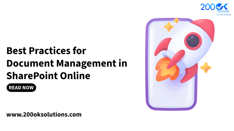 Best Practices for Document Management in SharePoint Online
