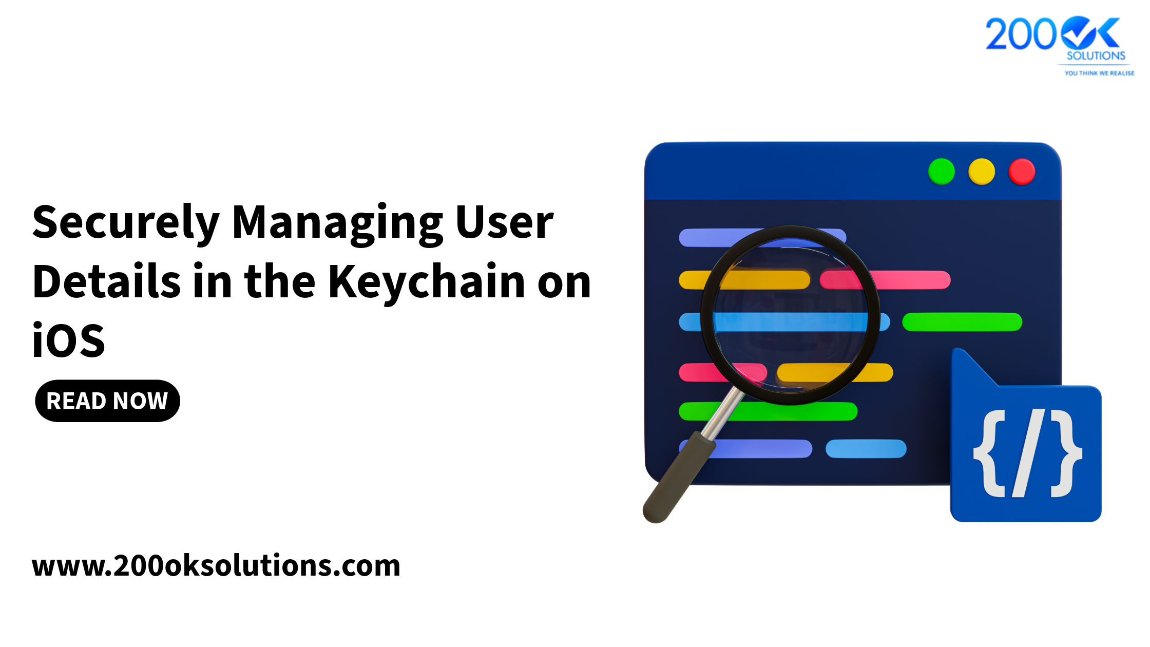 Securely managing user details in the iOS Keychain for iOS app development by 200OK Solutions.
