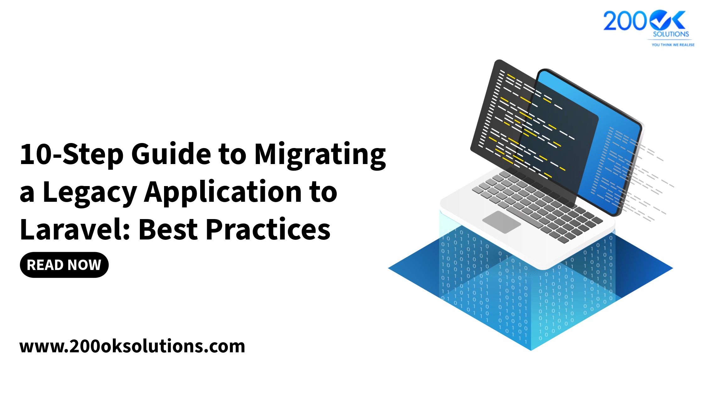 Laravel migration guide illustration for migrating legacy PHP applications using Laravel best practices and modern development techniques.