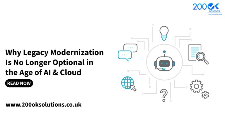 Why Legacy Modernization Is No Longer Optional in the Age of AI & Cloud