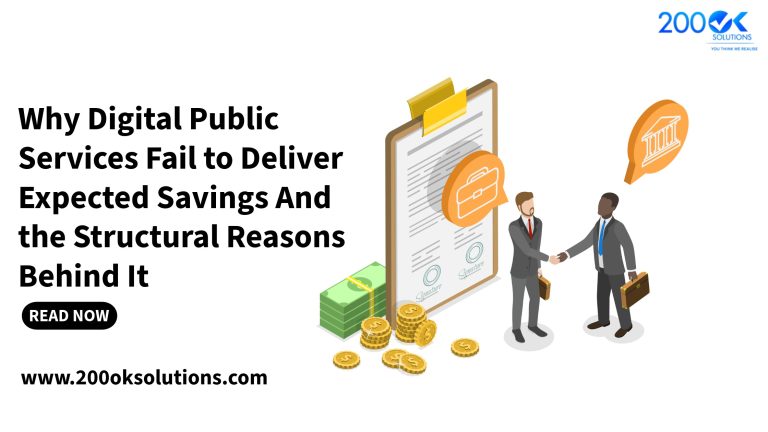 Why Digital Public Services Fail to Deliver Expected Savings And the Structural Reasons Behind It