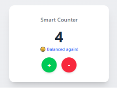 Normal State: 
Laravel Livewire
When counter is 0.