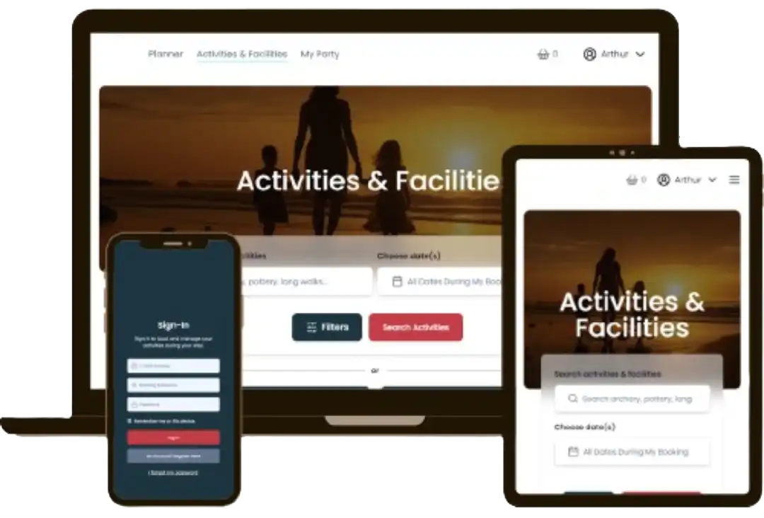 Activity Booking System screenshot