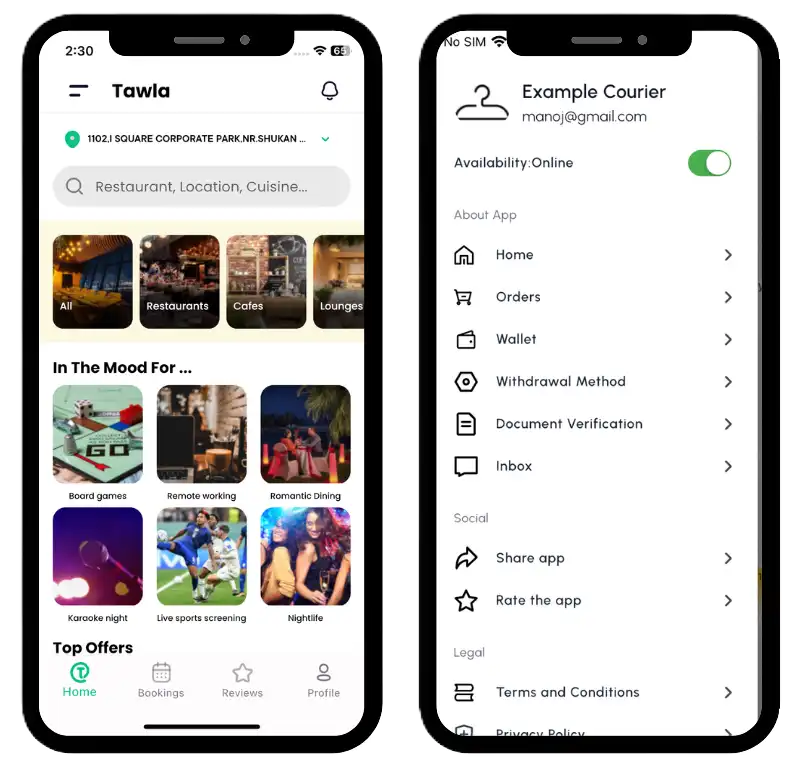 Tawla screenshot
